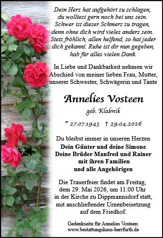 Profilbild von Annelies Vosteen