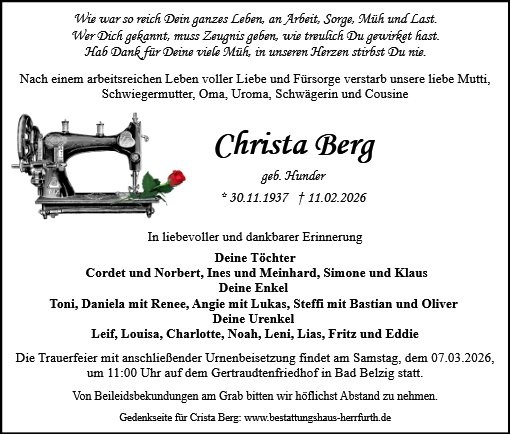 Profilbild von Christa Berg