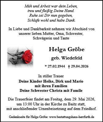 Profilbild von Helga Gr&ouml;be