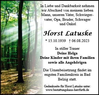 Erinnerungsbild für Horst Latuske