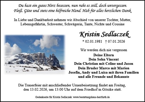 Profilbild von Kristin Sedlaczek
